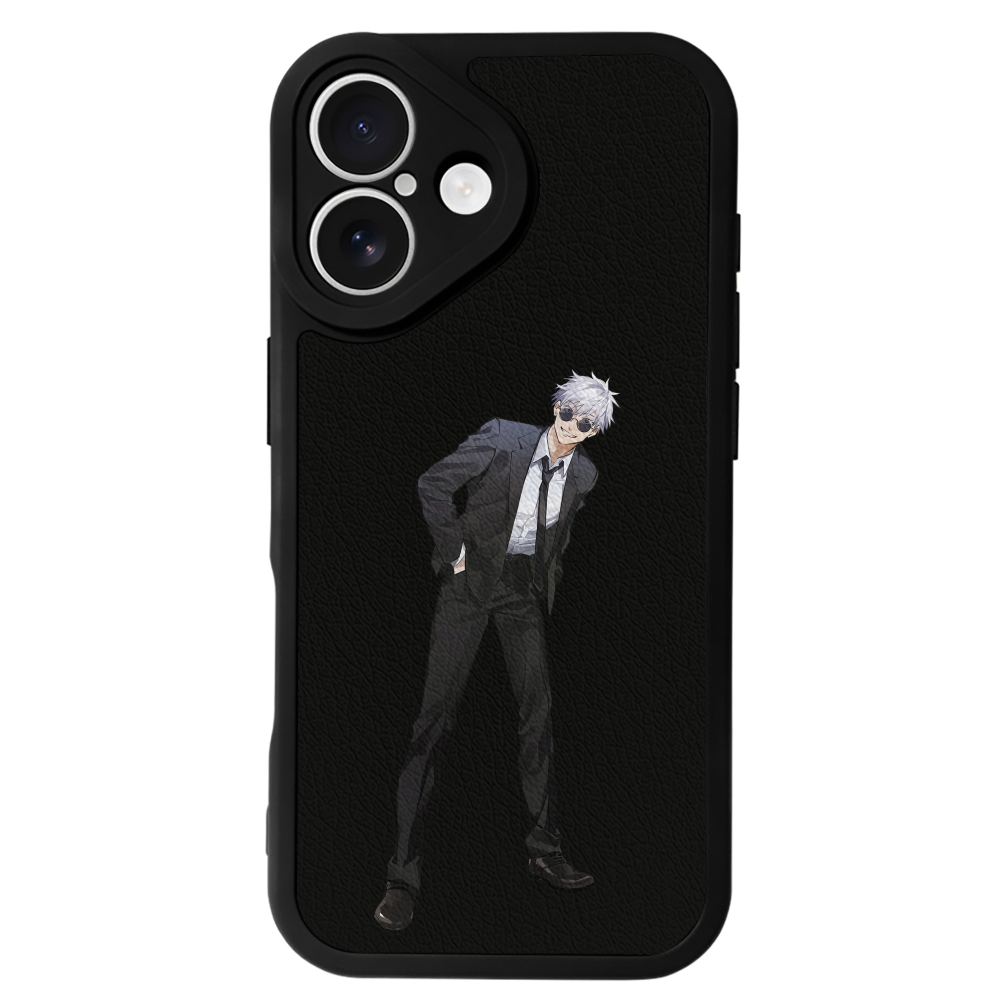 （画像用） 呪術廻戦 Jujutsu Kaisen 【iPhone 16シリーズ対応】シリコンスマホケース（レザー調） 材質：シリコン
